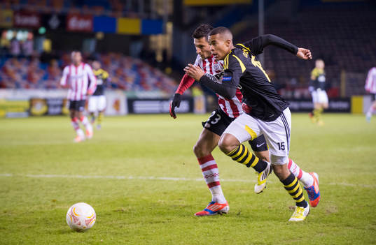 Robin Quaison, AIK och Stanislav Manolev, Eindhoiven