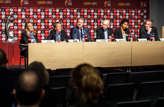 Emilia Hinkkanen, UEFA, Karen Espelund, UEFA, Karl-Erik