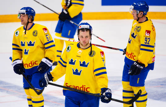 Martin Thörnberg, Victor Hedman och Gabriel Landeskog,