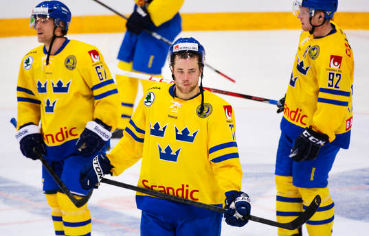 Martin Thörnberg, Victor Hedman och Gabriel Landeskog,
