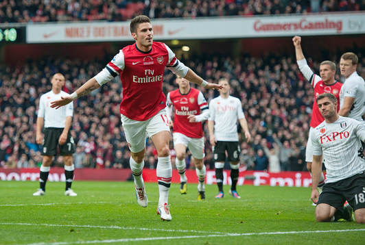 Football - Arsenal v Fulham - Barclays Premier League -