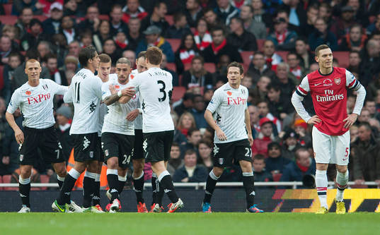 Football - Arsenal v Fulham - Barclays Premier League -