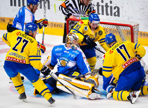 Patric Hörnqvist, Gabriel Landeskog och Carl Söderberg,