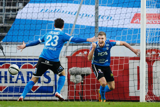 Rickard Magyar, Halmstad, jublar