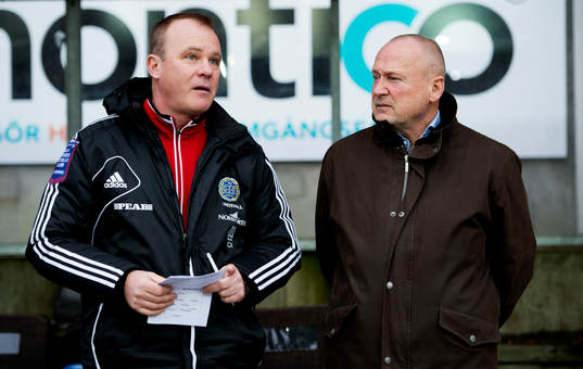 Roger Franzén, assisterande tränare, Sören Åkeby,