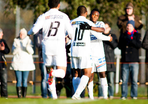 David Accam, Helsingborg, jubel