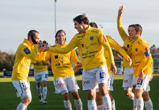 Zlatan Krizanovic, Falkenberg, gör 1-0, jubel