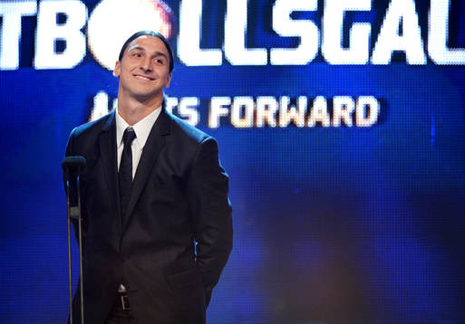 Zlatan Ibrahimovic får pris som årets anfallare