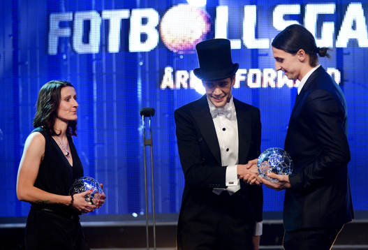 Anja Mittag och Zlatan Ibrahimovic får pris som årets