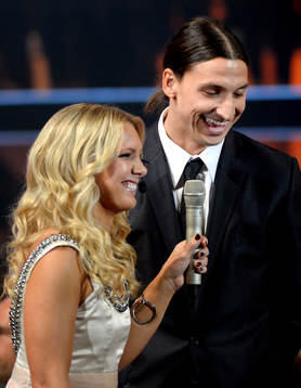 Anna Brolin och Zlatan Ibrahimovic