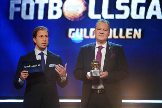 Zlatan Ibrahimovic, vinnare av Guldbollen, priset delas ut