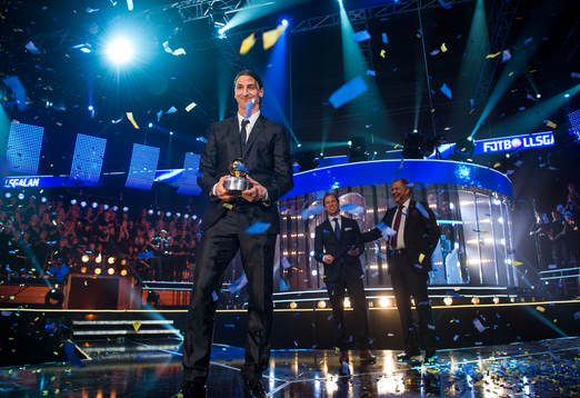 Zlatan Ibrahimovic med Guldbollen