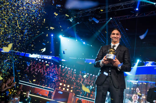 Zlatan Ibrahimovic med Guldbollen