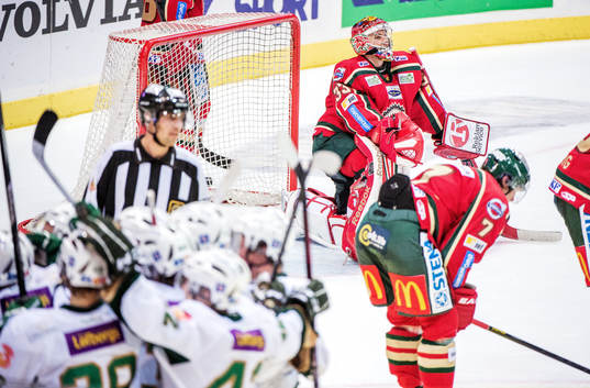 Julius Hudacek, målvakt, Frölunda, deppar