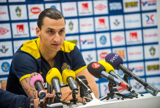 Presskonferens med Zlatan Ibrahimovic