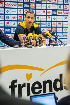 Presskonferens med Zlatan Ibrahimovic
