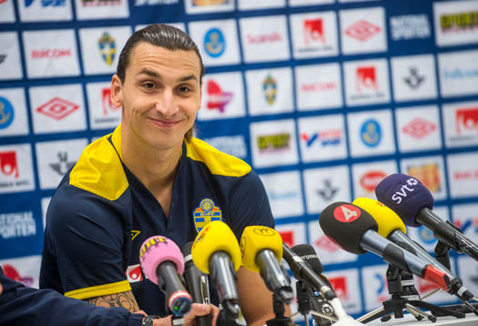 Presskonferens med Zlatan Ibrahimovic