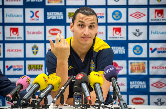 Presskonferens med Zlatan Ibrahimovic
