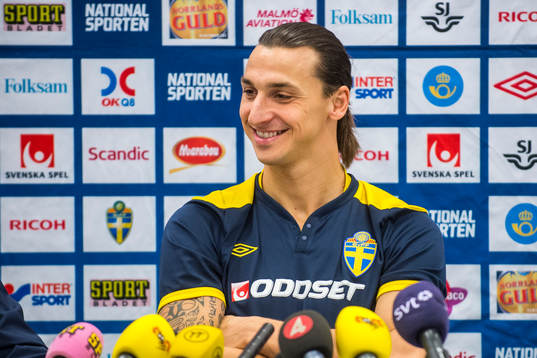 Presskonferens med Zlatan Ibrahimovic