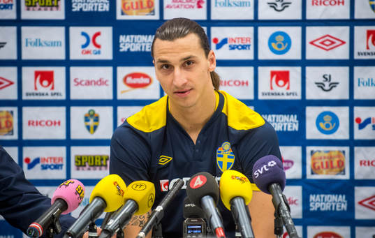 Presskonferens med Zlatan Ibrahimovic