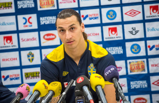 Presskonferens med Zlatan Ibrahimovic