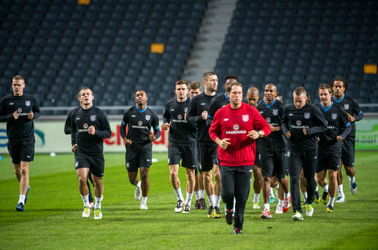 England tränar på Friends Arena