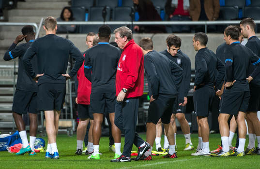 England tränar på Friends Arena. Roy Hodgson,
