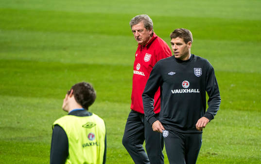 England tränar på Friends Arena. Roy Hodgson,