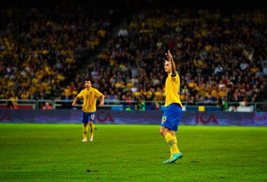 Zlatan Ibrahimovic, Sverige, jublar