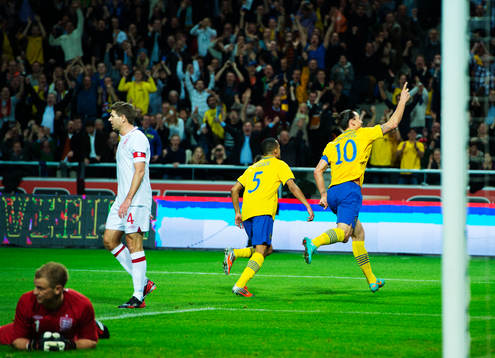 Zlatan Ibrahimovic, Sverige, jublar