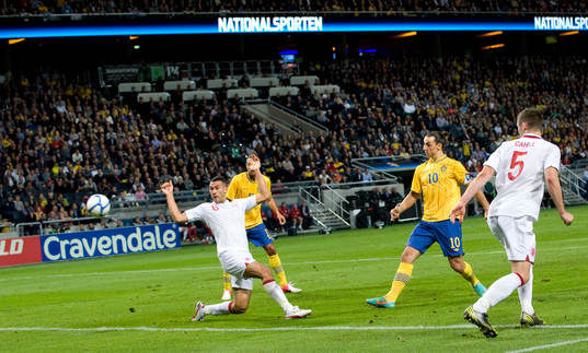 Zlatan Ibrahimovic, chansen sekunden innan 1-0