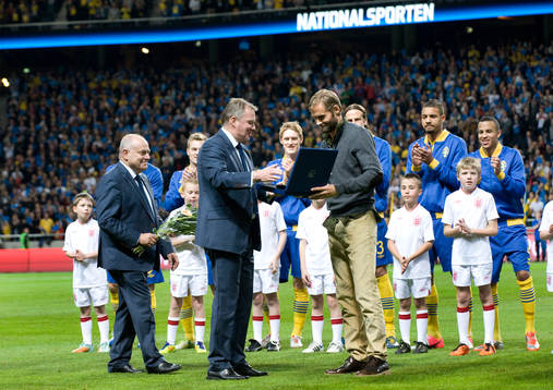 Karl-Erik Nilsson, förbundsordförande och Olof Mellberg