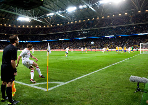 Steven Gerrard, England, hörna, Friends arena