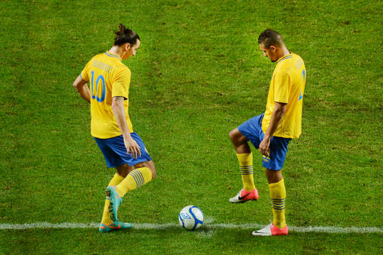 Zlatan Ibrahimovic och Mathias Ranegie, Sverige