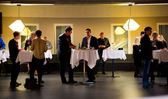 Nationalarenans hospitality klubb 94, mat dukas upp