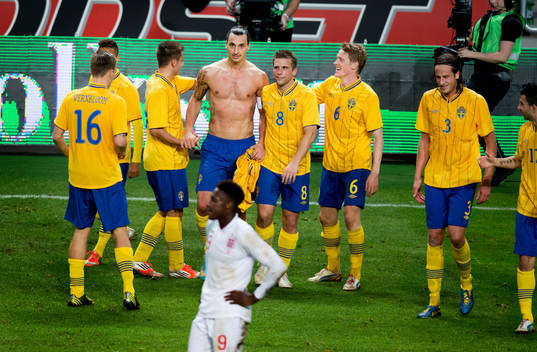 Pontus Wernbloom, Alexander Kacaniklic, Zlatan Ibrahimovic,