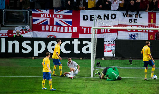 Fotboll, träningslandskamp, Sverige - England
