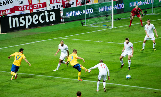 Fotboll, träningslandskamp, Sverige - England