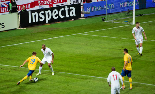 Fotboll, träningslandskamp, Sverige - England