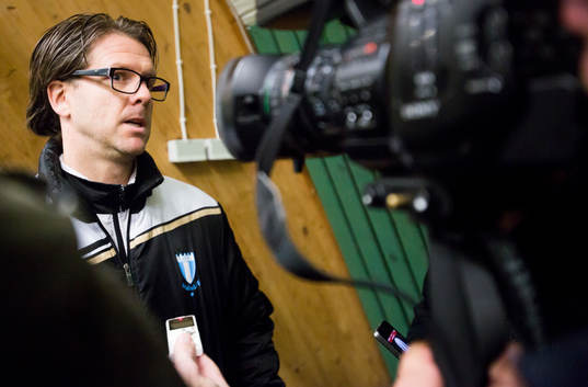 Rikard Norling, tränare Malmö FF, svarar på frågor