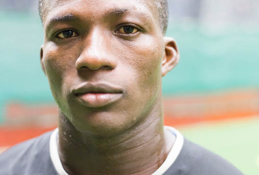 Benjamin Fadi, 17år, Ghana, provspelar för Malmö FF