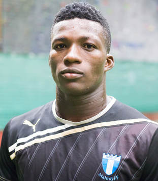 Benjamin Fadi, 17år, Ghana, provspelar för Malmö FF
