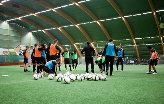 Träning i Kombihallen i Malmö