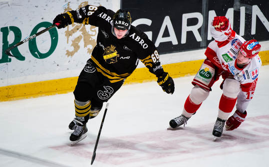 Victor Ahlström, AIK, och Nils Bäckström, Timrå