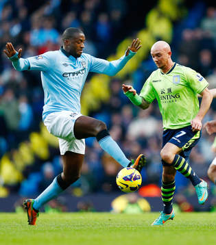 Football - Manchester City v Aston Villa - Barclays Premier