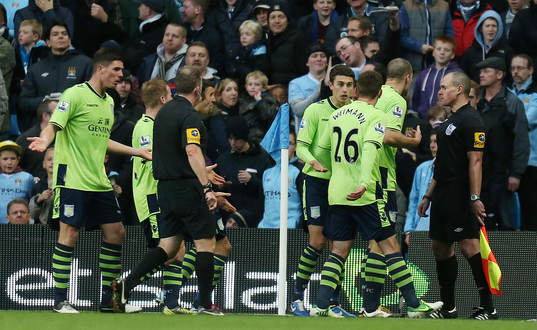 Football - Manchester City v Aston Villa - Barclays Premier