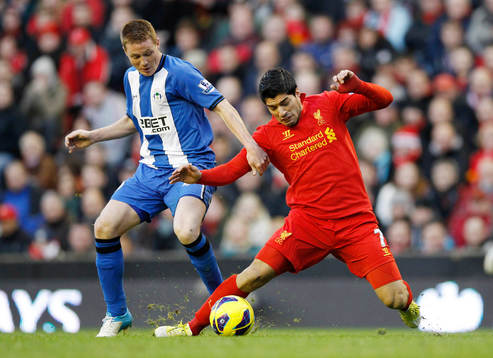 Football - Liverpool v Wigan Athletic - Barclays Premier