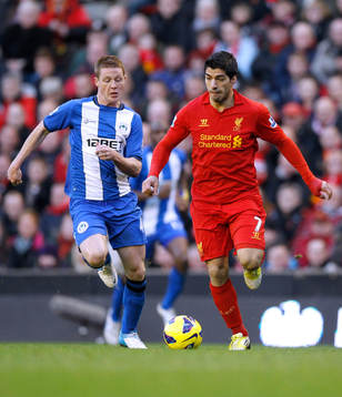 Football - Liverpool v Wigan Athletic - Barclays Premier