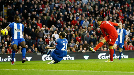 Football - Liverpool v Wigan Athletic - Barclays Premier