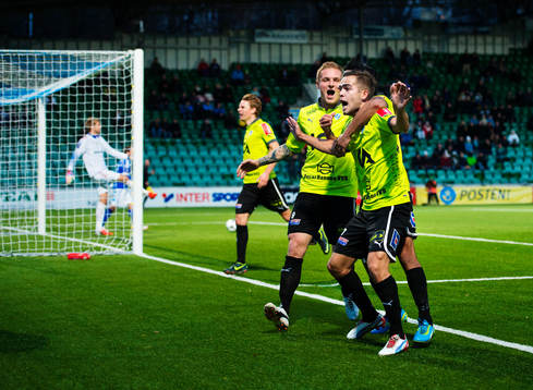 Kristinn Steindorsson, Halmstad, jublar